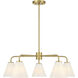 Blair 5 Light 30 inch Warm Brass Chandelier Ceiling Light